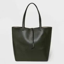 Small Reversible Tote Handbag - A New Day™ Black/brown -A New Day popular shop unnamed file 2246