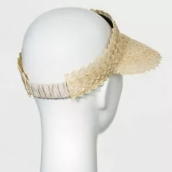 Women's Straw Visor Hat - A New Day™ Olive Green