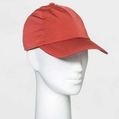Women's Nylon Baseball Hat - A New Day™ Orange 9 Women's Nylon Baseball Hat - A New Day™ Orange - Image 7