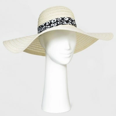Women's Wide Brim Straw Hat - A New Day™ Off White 3 Women's Wide Brim Straw Hat - A New Day™ Off White