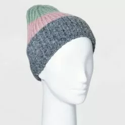 Women's Color Block Beanie - A New Day™ Gray/green -A New Day popular shop unnamed file 2303