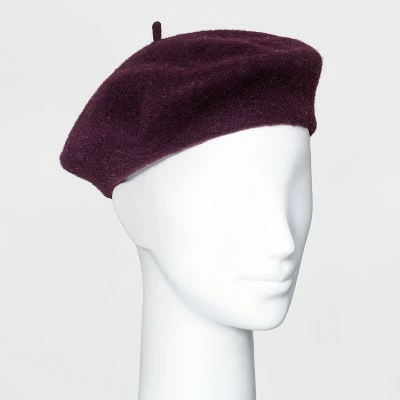 Women's Felt Beret Hat - A New Day™ Yellow 8 Women's Felt Beret Hat - A New Day™ Yellow - Image 6