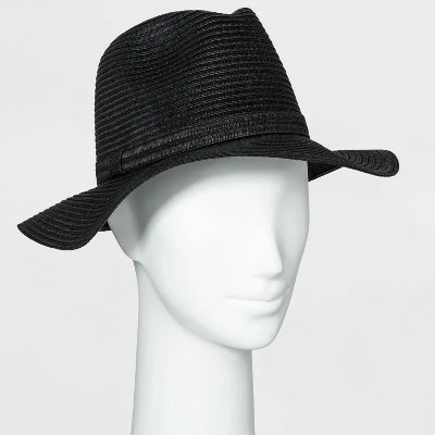 Women's Packable Essential Straw Panama Hat - A New Day™ Black 7 Women's Packable Essential Straw Panama Hat - A New Day™ Black - Image 5