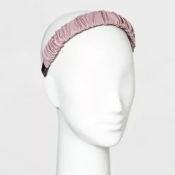 Faux Leather Ruched Headband - A New Day™ Ivory -A New Day popular shop unnamed file 2392