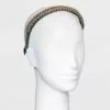 Faux Leather Chain Headband - A New Day™ Gray
