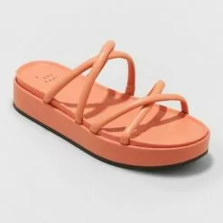Women's Dory Platform Heels - A New Day™ Apricot Orange 10 Women's Dory Platform Heels - A New Day™ Apricot Orange -A New Day popular shop unnamed file 2485