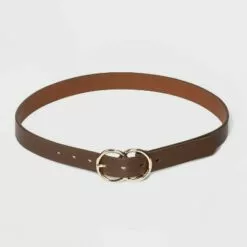 Women's Double Buckle Belt - A New Day™ Brown -A New Day popular shop unnamed file 251