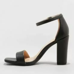 Women's Ema Square Toe Heels - A New Day™ Taupe