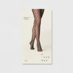 Women's Ribbon Sheer Tights - A New Dayâ„¢ Black