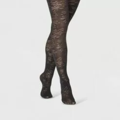 Women's Airy Floral Tights - A New Day™ Black -A New Day popular shop unnamed file 2644