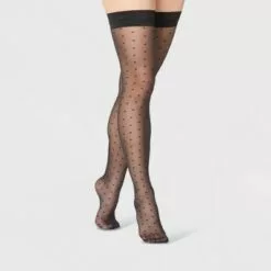 Women's Sheer Square Dot Thigh Highs - A New Day™ Black 8 Women's Sheer Square Dot Thigh Highs - A New Day™ Black -A New Day popular shop unnamed file 2648