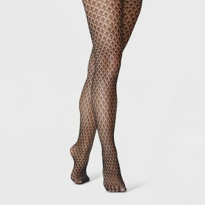 Women's Diamond Openwork Tights - A New Day™ Black 8 Women's Diamond Openwork Tights - A New Day™ Black - Image 6