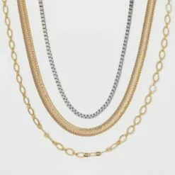 Chain Necklace Set 3pc - A New Day™ Rust -A New Day popular shop unnamed file 2855