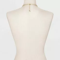 14K Gold Plated Pierced Cubic Zirconia Duo Necklace - A New Day™ 7 14K Gold Plated Pierced Cubic Zirconia Duo Necklace - A New Day™ -A New Day popular shop unnamed file 2864