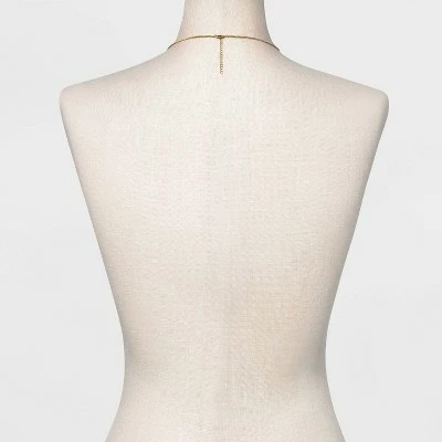 14K Gold Plated Cubic Zirconia Curb Chain Necklace - A New Day™ 4 14K Gold Plated Cubic Zirconia Curb Chain Necklace - A New Day™ - Image 2