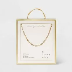 14K Gold Plated 16" Paperlink Chain Necklace - A New Day™ -A New Day popular shop unnamed file 2873