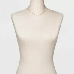 14K Gold Plated Herringbone Chain Necklace - A New Day™