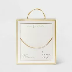 14K Gold Plated Herringbone Chain Necklace - A New Day™ 8 14K Gold Plated Herringbone Chain Necklace - A New Day™ -A New Day popular shop unnamed file 2892