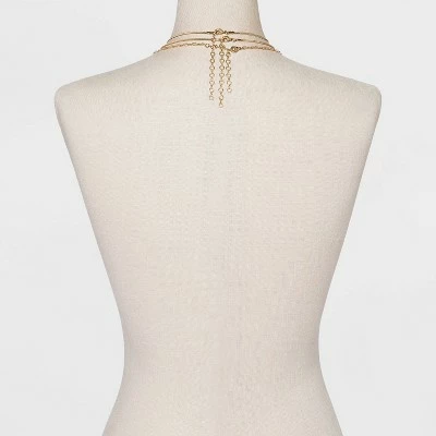 Round Flat Snake Chain Necklace - A New Day™ Gold 4 Round Flat Snake Chain Necklace - A New Day™ Gold - Image 2