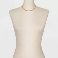 Herringbone Chain Necklace - A New Day™ Gold