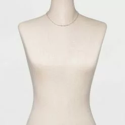 16" Paperclip Chain Necklace - A New Day™ Silver