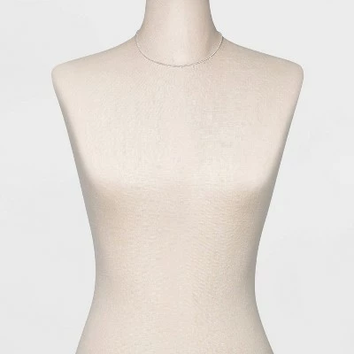 Silver Cubic Zirconia Chain Necklace - A New Day™ 3 Silver Cubic Zirconia Chain Necklace - A New Day™