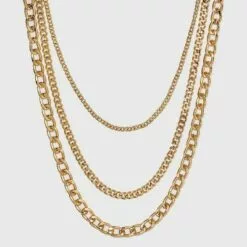 16" Layered Curb Chain Necklace - A New Day™ Gold 7 16" Layered Curb Chain Necklace - A New Day™ Gold -A New Day popular shop unnamed file 2914