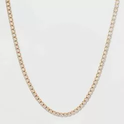 Crystal Rhinestone Chain Necklace - A New Day™ Gold 7 Crystal Rhinestone Chain Necklace - A New Day™ Gold -A New Day popular shop unnamed file 2917