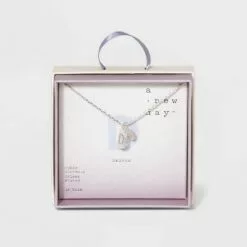Crystal Sterling Plated Initial Tag Cut Out Pendant Necklace - A New Day™ Metallic Silver 43 Crystal Sterling Plated Initial Tag Cut Out Pendant Necklace - A New Day™ Metallic Silver -A New Day popular shop unnamed file 2954