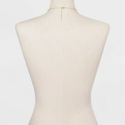 Silver Plated Initial Tag Pendant Necklace - A New Day™ Gold 5 Silver Plated Initial Tag Pendant Necklace - A New Day™ Gold - Image 3