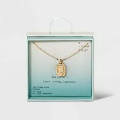 Silver Plated Initial Tag Pendant Necklace - A New Day™ Gold 49 Silver Plated Initial Tag Pendant Necklace - A New Day™ Gold -A New Day popular shop unnamed file 2993