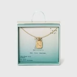 Silver Plated Initial Tag Pendant Necklace - A New Day™ Gold 63 Silver Plated Initial Tag Pendant Necklace - A New Day™ Gold -A New Day popular shop unnamed file 3007