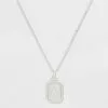 Silver Plated Initial Tag Pendant Necklace - A New Day™ 2 Silver Plated Initial Tag Pendant Necklace - A New Day™ -A New Day popular shop unnamed file 3008