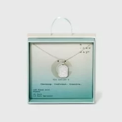 Silver Plated Initial Tag Pendant Necklace - A New Day™ -A New Day popular shop unnamed file 3015