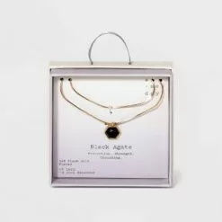 Silver Plated Layered Gold Necklace - A New Day™ Strawberry Quartz 17 Silver Plated Layered Gold Necklace - A New Day™ Strawberry Quartz -A New Day popular shop unnamed file 3076