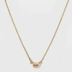 Bezel Gem Necklace - A New Day™ Gold 12 Bezel Gem Necklace - A New Day™ Gold -A New Day popular shop unnamed file 3117