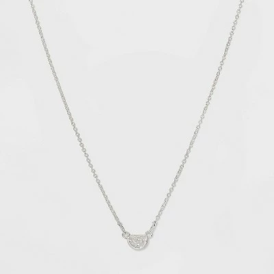 Bezel Gem Necklace - A New Day™ Gold 8 Bezel Gem Necklace - A New Day™ Gold - Image 6