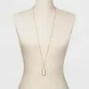 Solid Rectangle Statement Necklace - A New Day™ Gold -A New Day popular shop unnamed file 3140