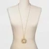Multi Ring Pendant Statement Necklace - A New Day™ Gold -A New Day popular shop unnamed file 3143