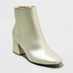 Women's Adele Block Heeled Ankle Boots - A New Day™ Gold -A New Day popular shop unnamed file 315