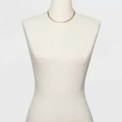 Fishbone Chain Necklace - A New Day™ Gold