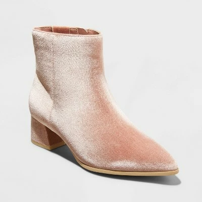 Women's Delilah Heeled Ankle Boots - A New Day™ Blush 7 Women's Delilah Heeled Ankle Boots - A New Day™ Blush - Image 5