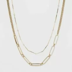 Two Row Layered Necklace - A New Day™ Gold -A New Day popular shop unnamed file 3221
