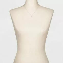 Sterling Silver Pave Cubic Zirconia Cross Pendant Necklace - A New Day™ Silver/Clear