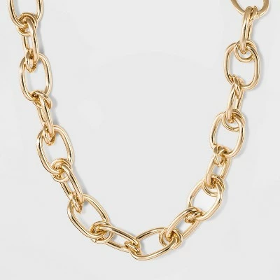 Thick Chain Link Necklace - A New Day™ Gold 4 Thick Chain Link Necklace - A New Day™ Gold - Image 2