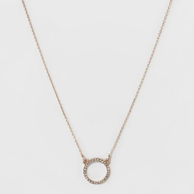 Short Pendant Necklace - A New Day™ Rose Gold 5 Short Pendant Necklace - A New Day™ Rose Gold - Image 3