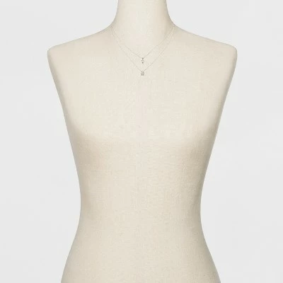 Short Necklace - A New Day™ Silver 3 Short Necklace - A New Day™ Silver