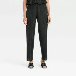 Women's High-Rise Wide Leg Knit Plisse Pull-On Pants - A New Day™ -A New Day popular shop unnamed file 3293