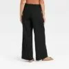 Women's High-Rise Wide Leg Linen Pull-On Pants - A New Day™ -A New Day popular shop unnamed file 3299