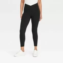 Women's Crossover V-Waistband Leggings - A New Day™ Black 15 Women's Crossover V-Waistband Leggings - A New Day™ Black -A New Day popular shop unnamed file 3312